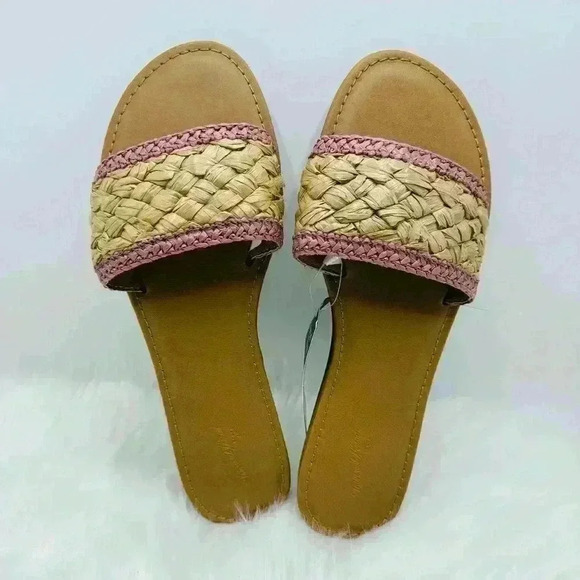 Women's Dez Woven Slide Sandals - Universal Thread, Rose Pink, size 9.5 - Picture 7 of 8